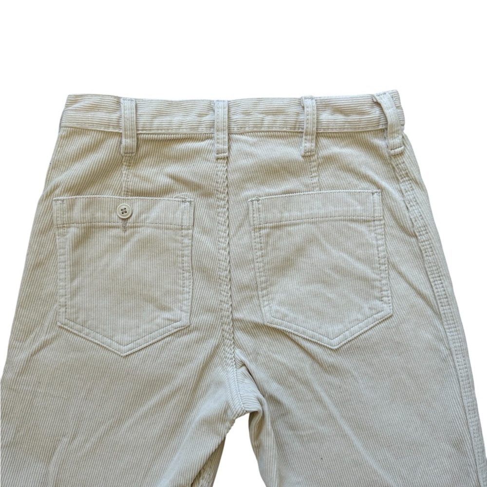 Brandy Melville Cream Corduroy Straight Leg Pants - Picture 3 of 5